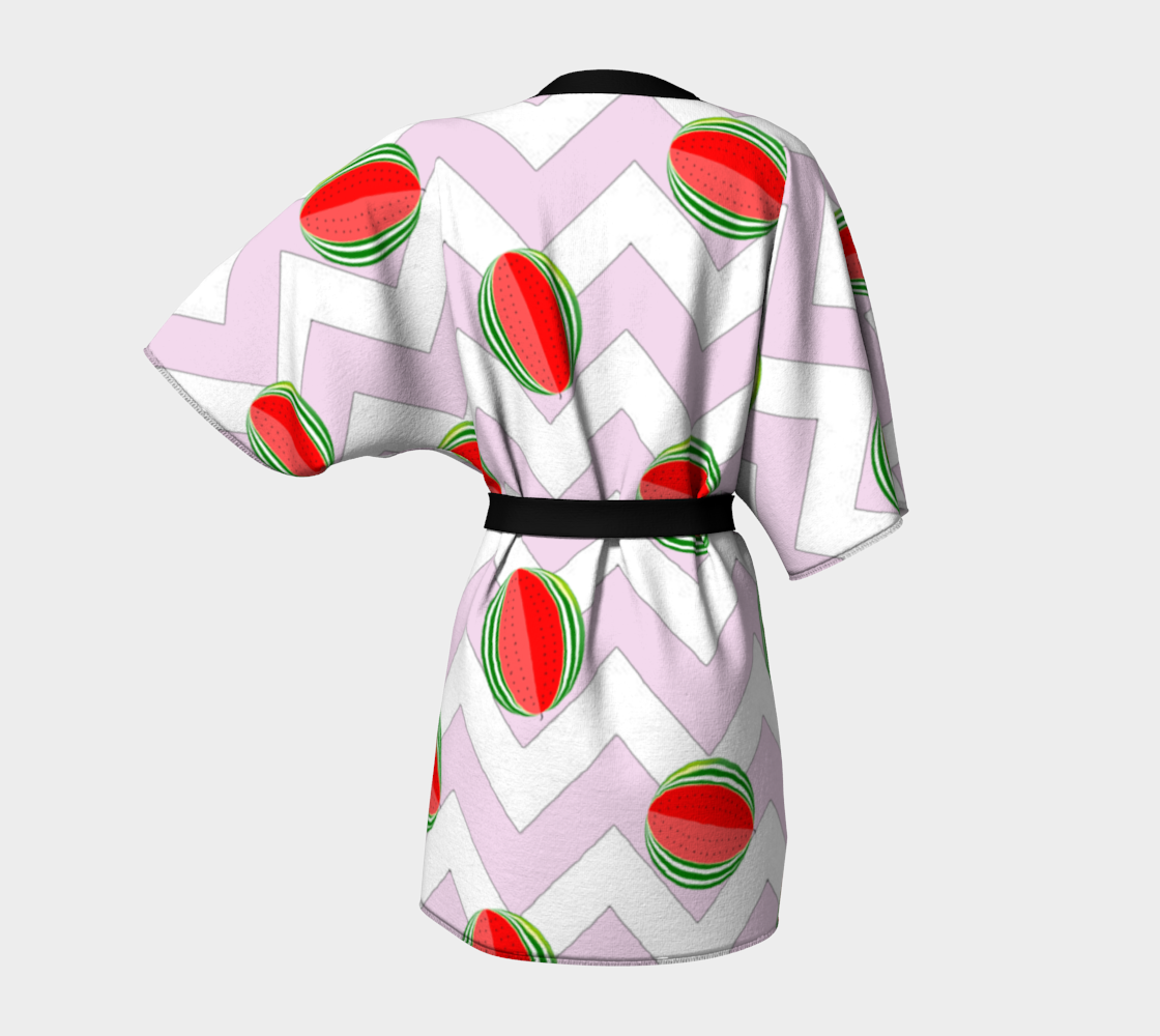 watermelon chevron Kimono