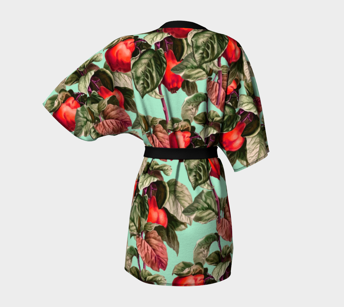 fruit branches green Kimono