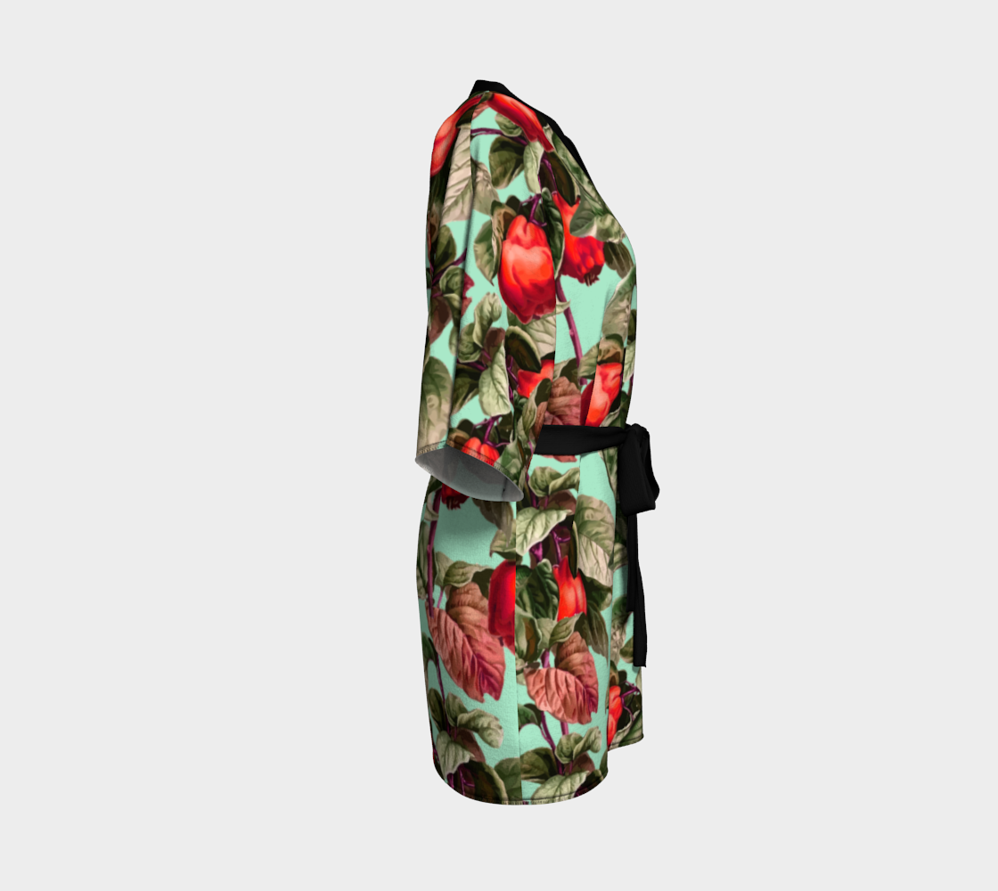 fruit branches green Kimono