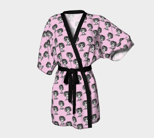 20s girl pink Kimono