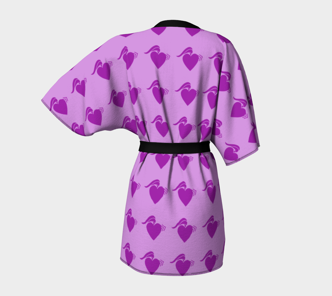 punk heart violet Kimono