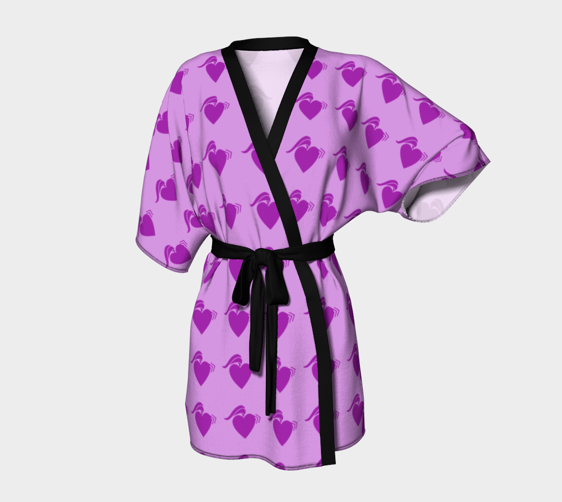 punk heart violet Kimono