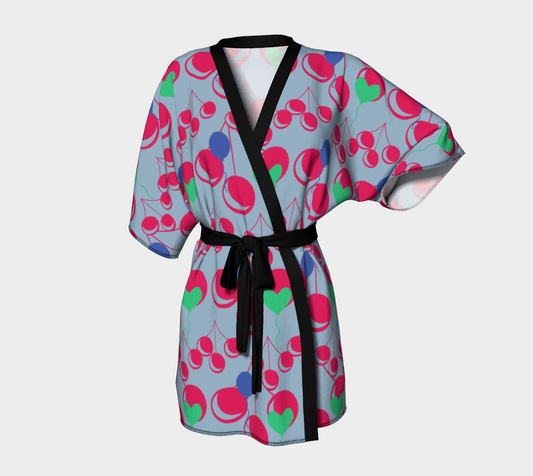 bubblegum cherry blue Kimono