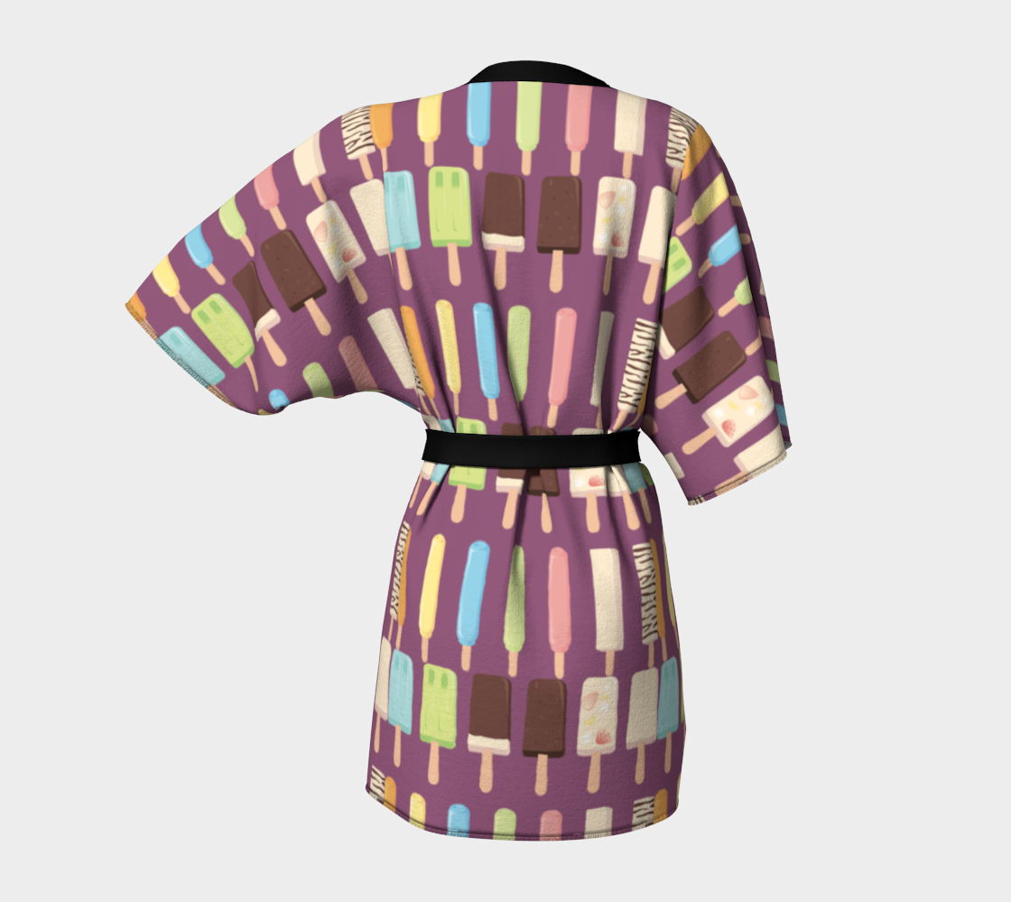 candy popsicles purple Kimono