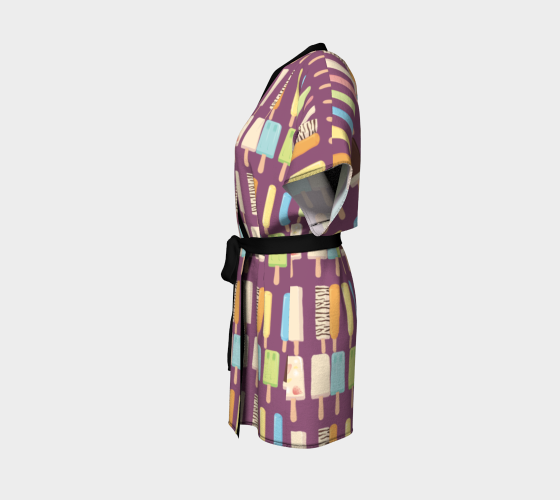 candy popsicles purple Kimono