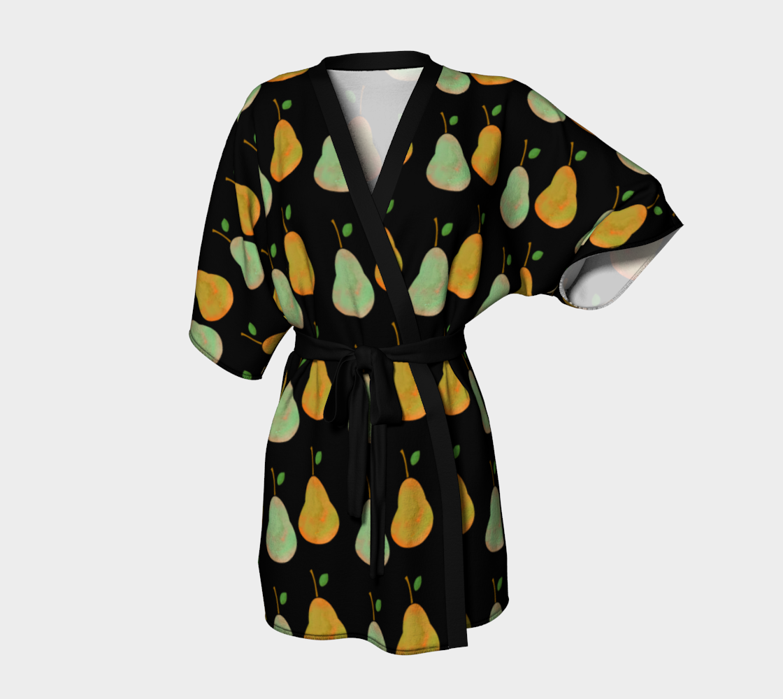 pears black Kimono