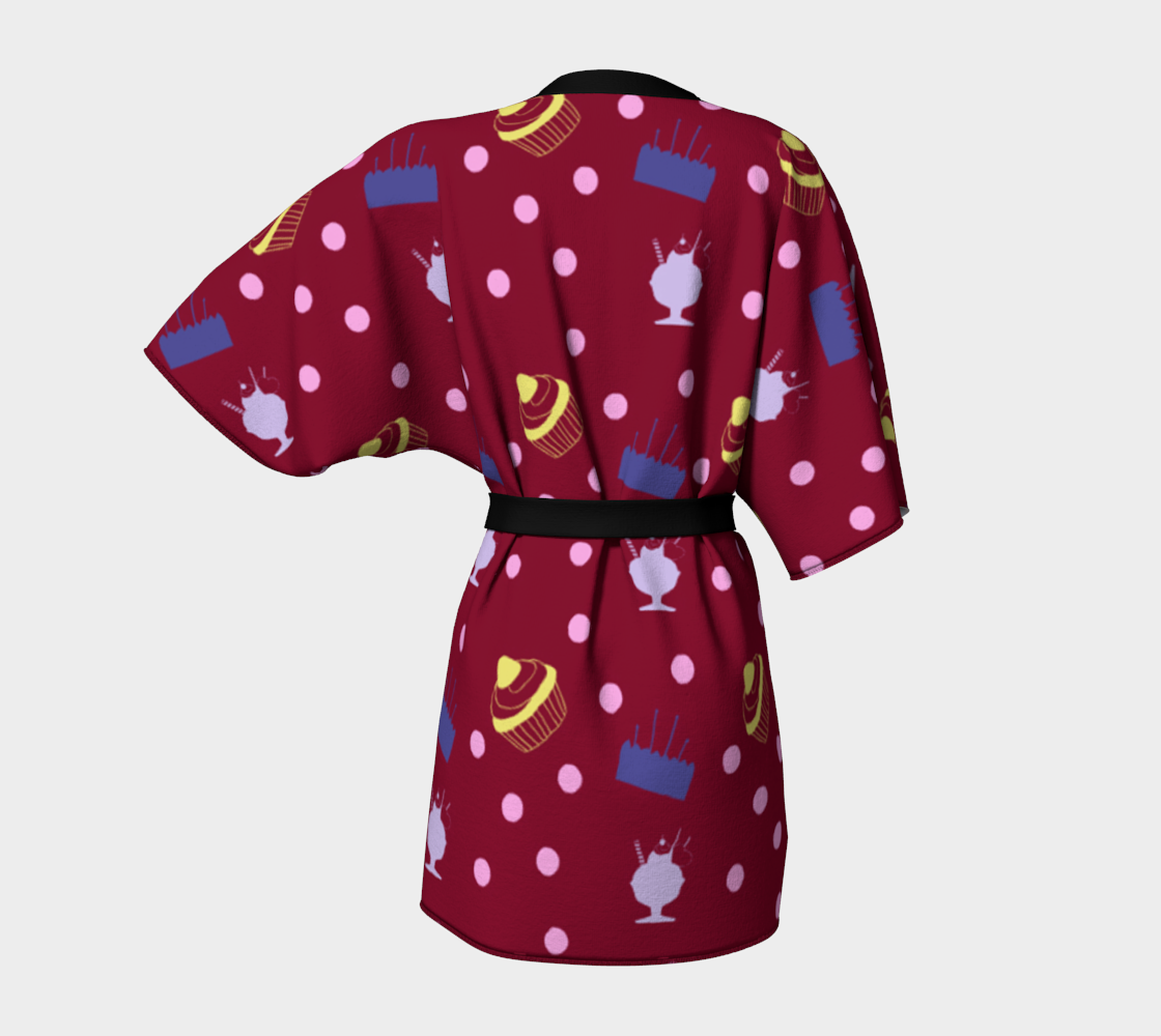 cakes and sundaes red Kimono