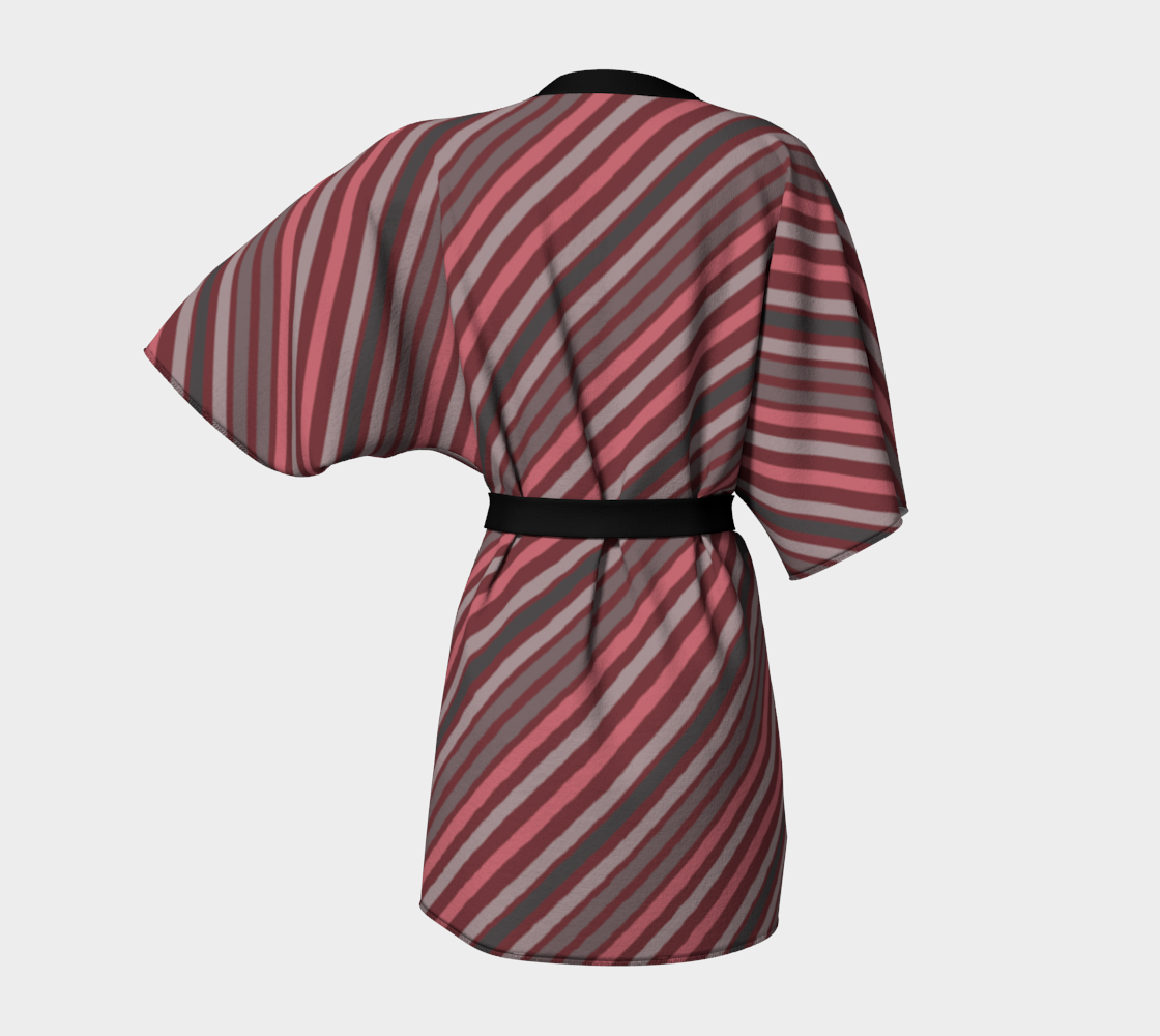 brownish diagonal lines Kimono