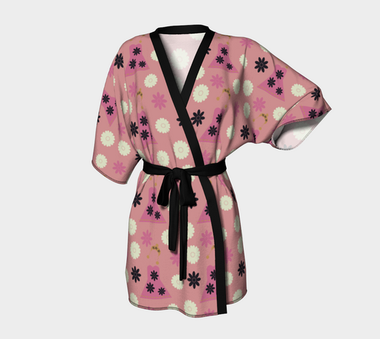 mauve dress Kimono