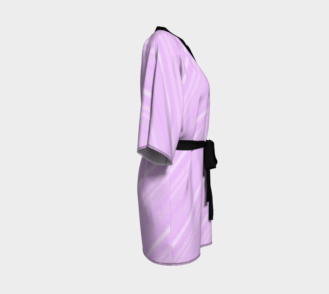 lilac diagonal lines Kimono