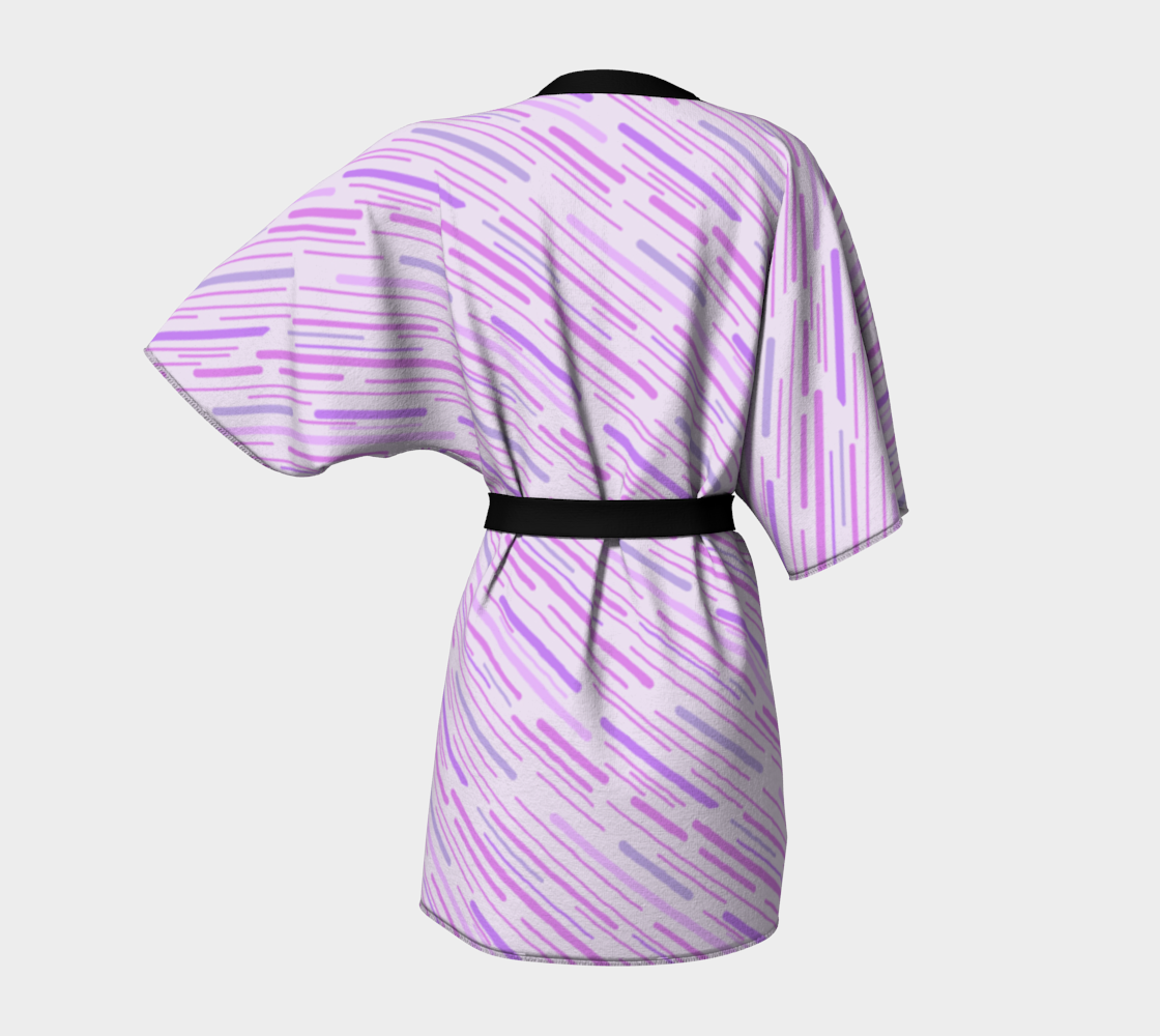 silly stripes lilac Kimono