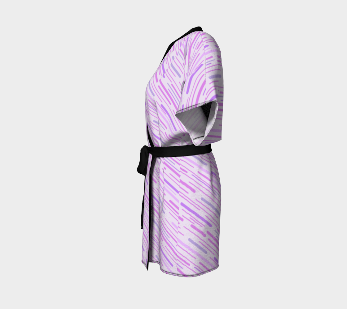 silly stripes lilac Kimono