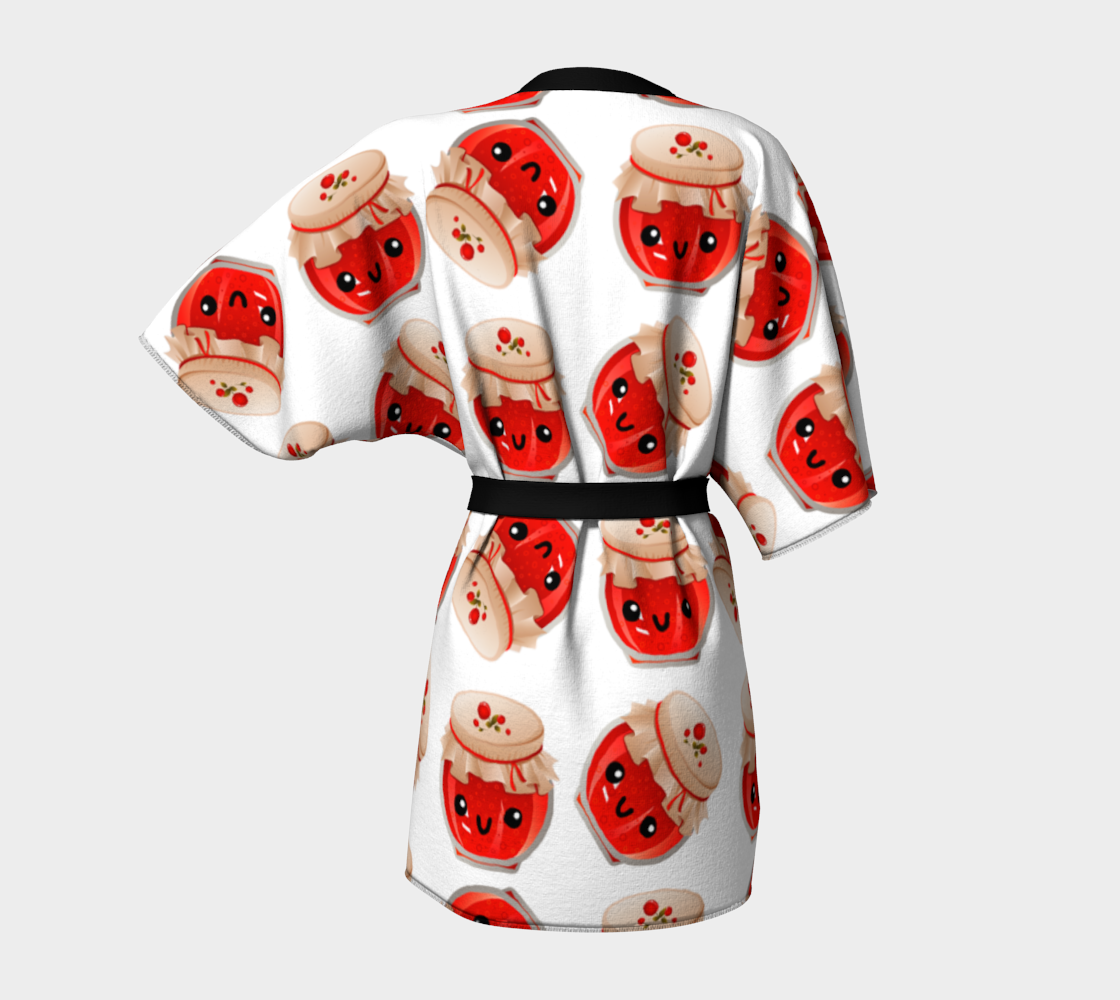 kawaii jam jar pattern Kimono