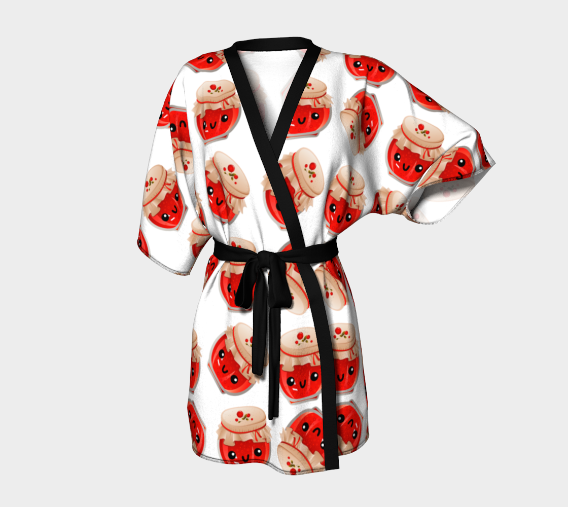 kawaii jam jar pattern Kimono