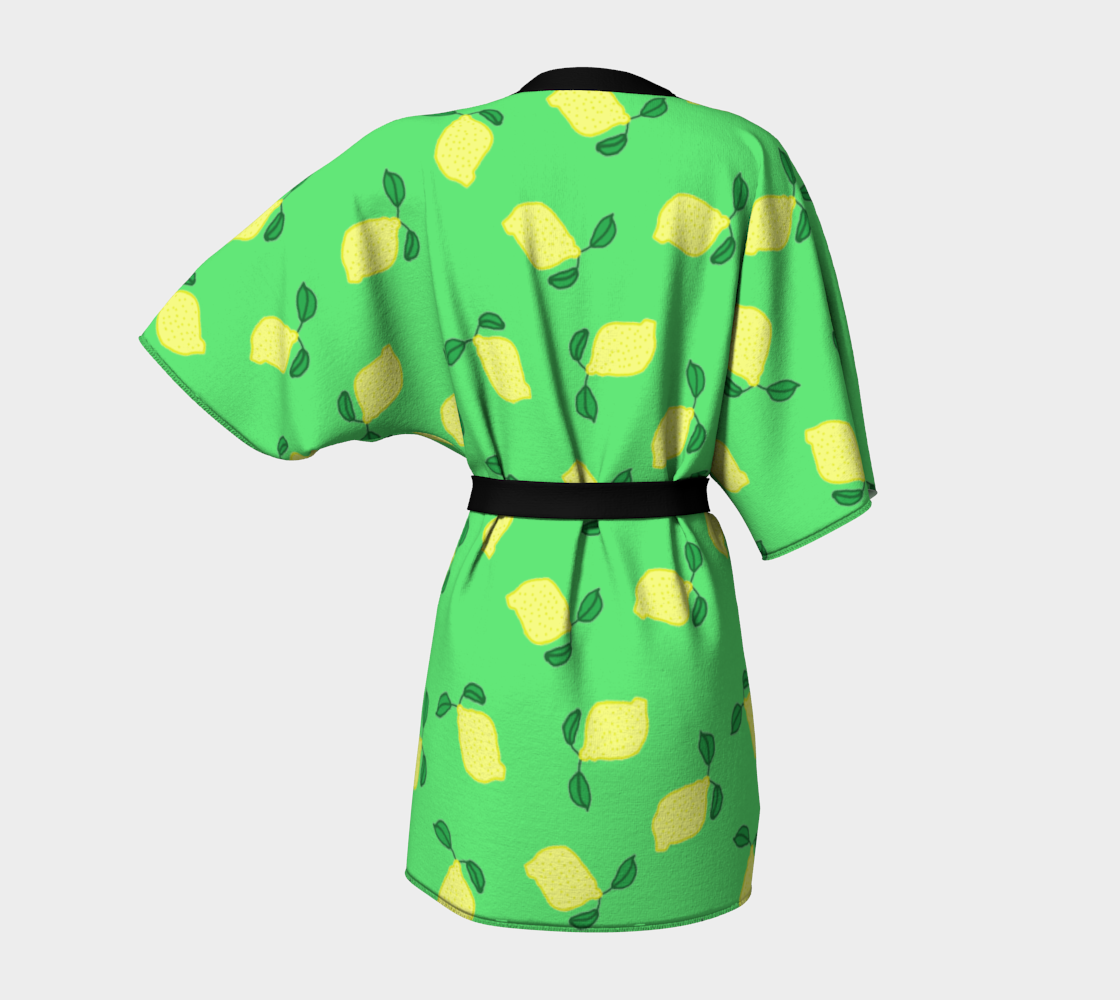 lemons green Kimono