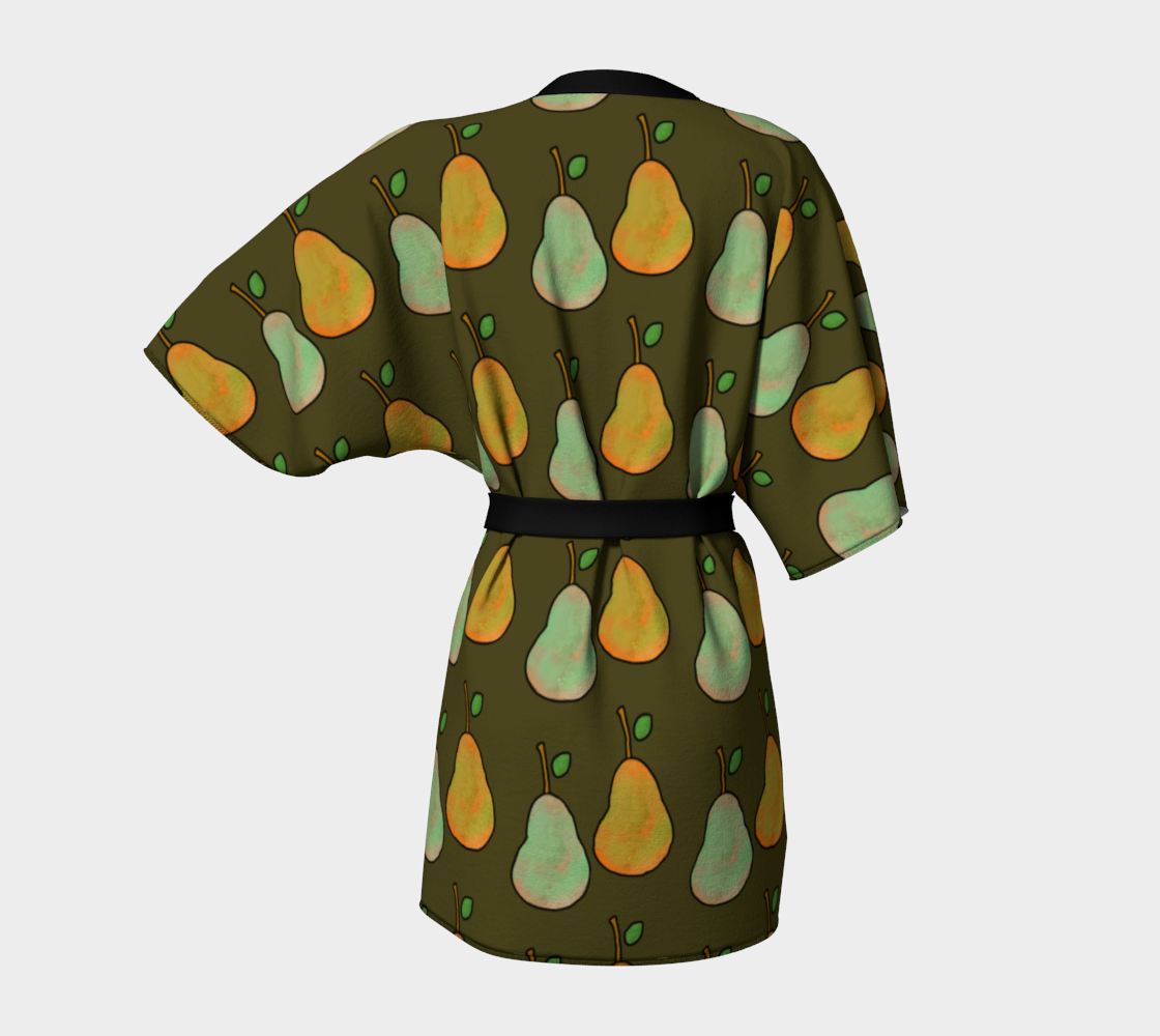 pears brown Kimono