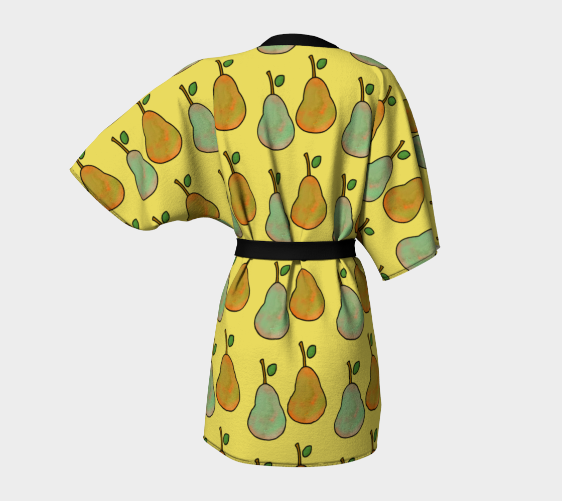 pears yellow Kimono