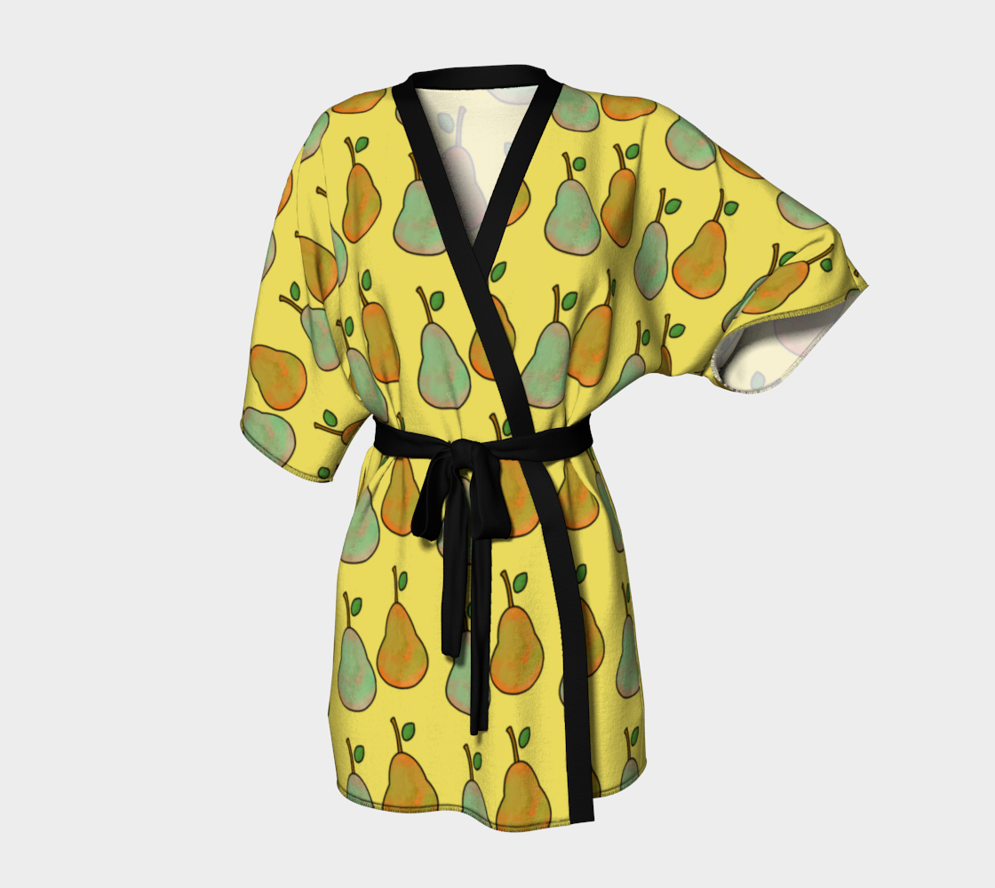 pears yellow Kimono