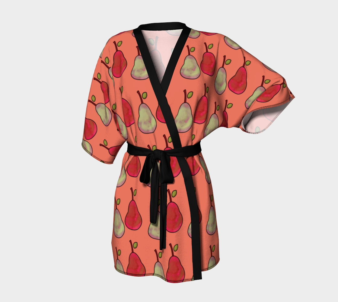 pears red Kimono