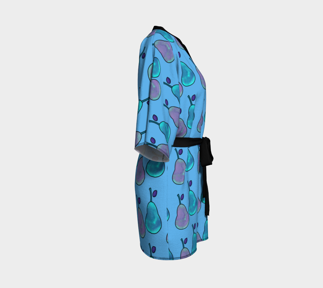 pears aqua Kimono