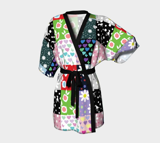 dino quilt Kimono