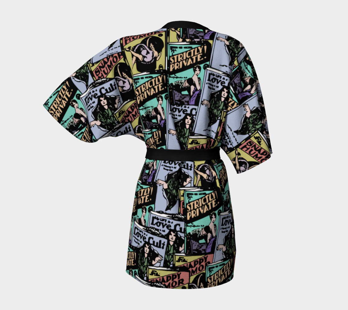 comic books pattern Kimono