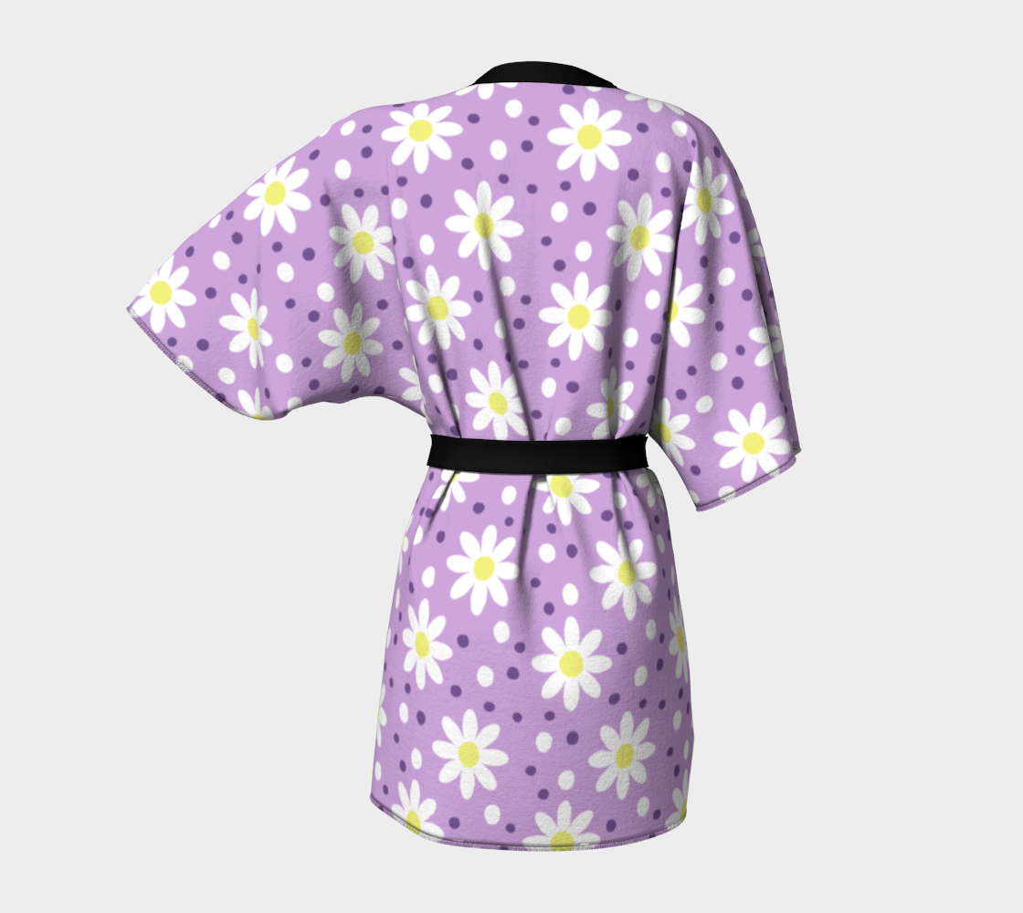 daisy dots lilac Kimono