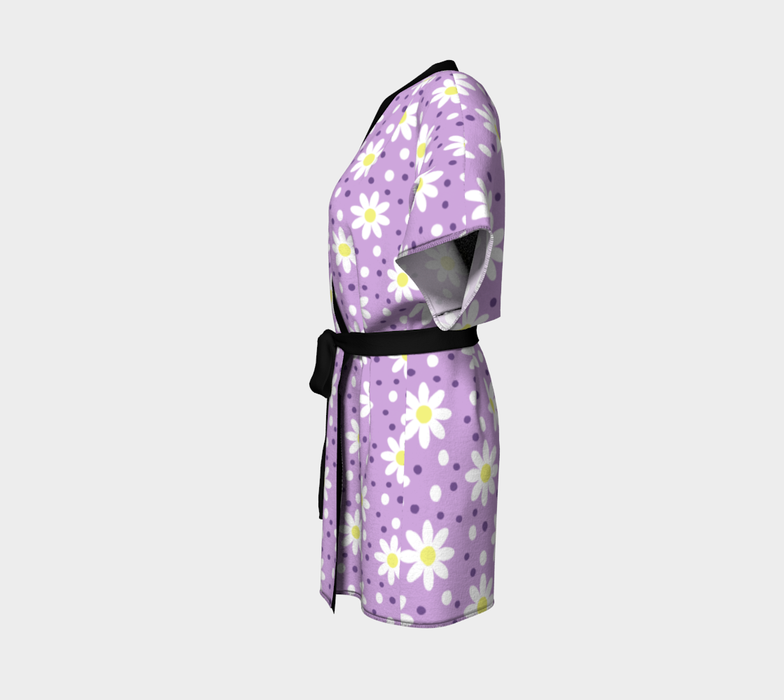 daisy dots lilac Kimono