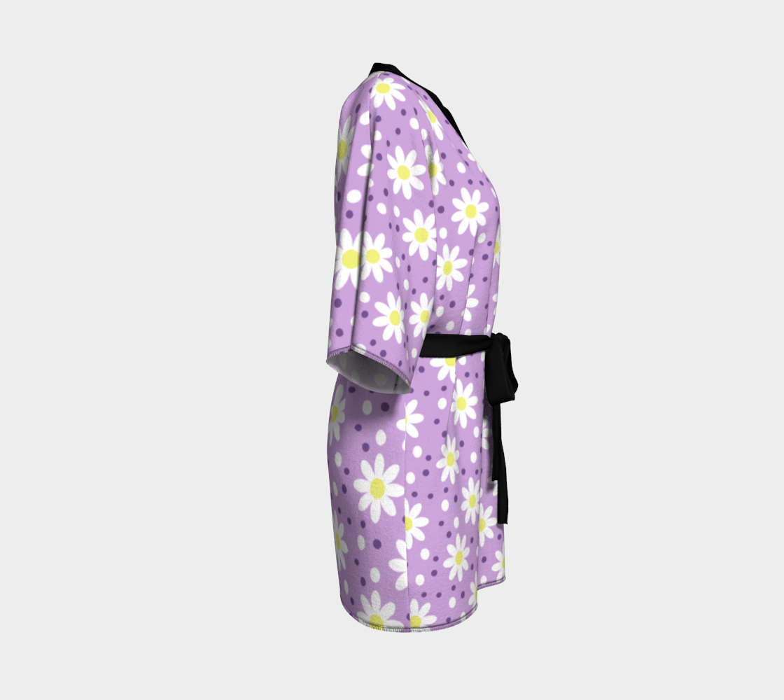 daisy dots lilac Kimono