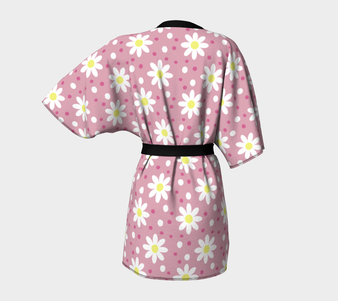 daisy dots pink Kimono