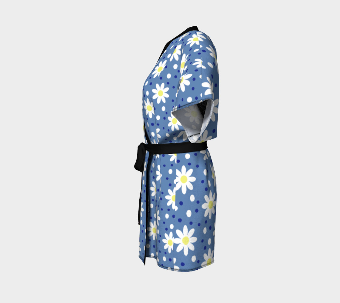 daisy dots blue Kimono