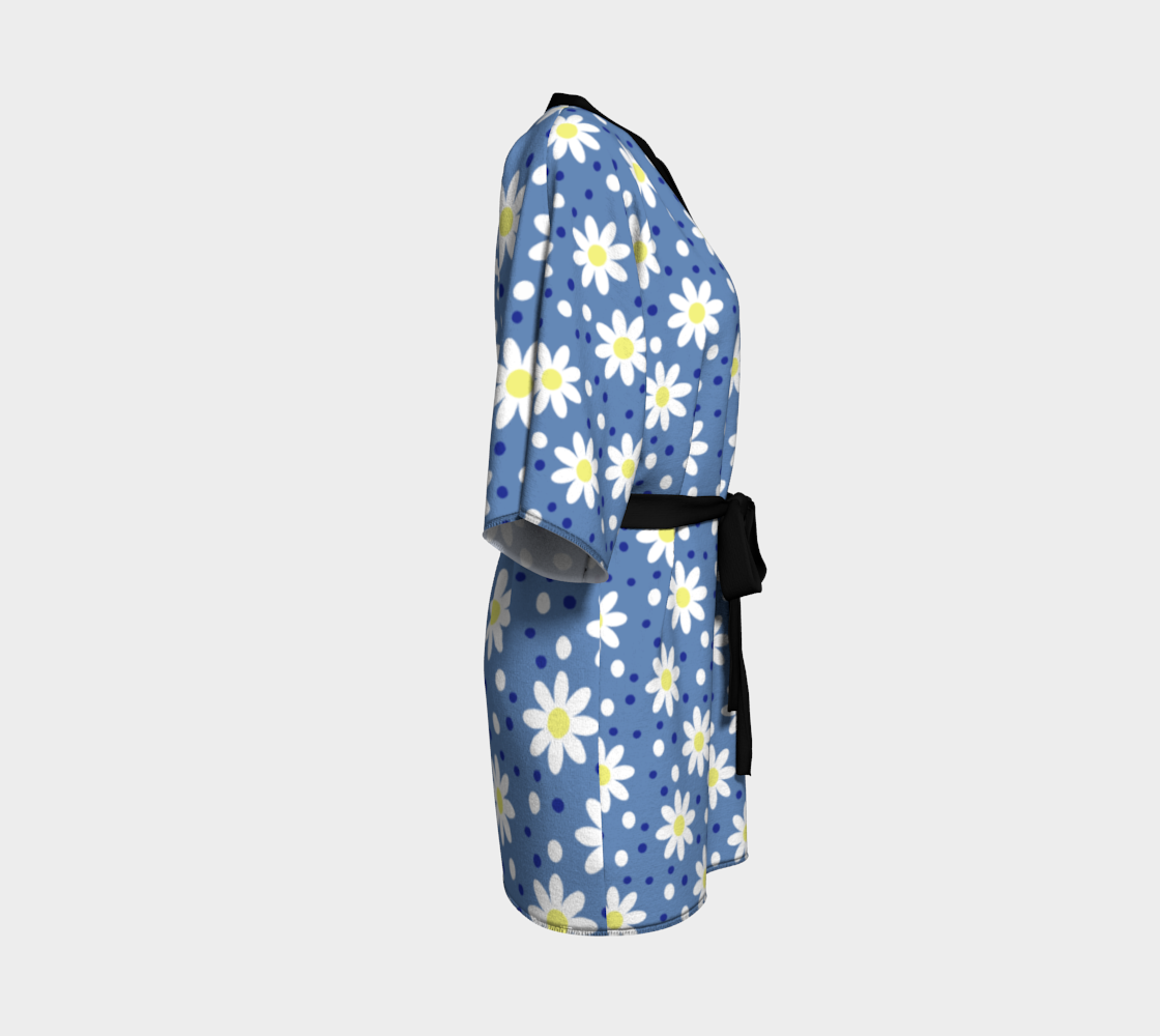 daisy dots blue Kimono