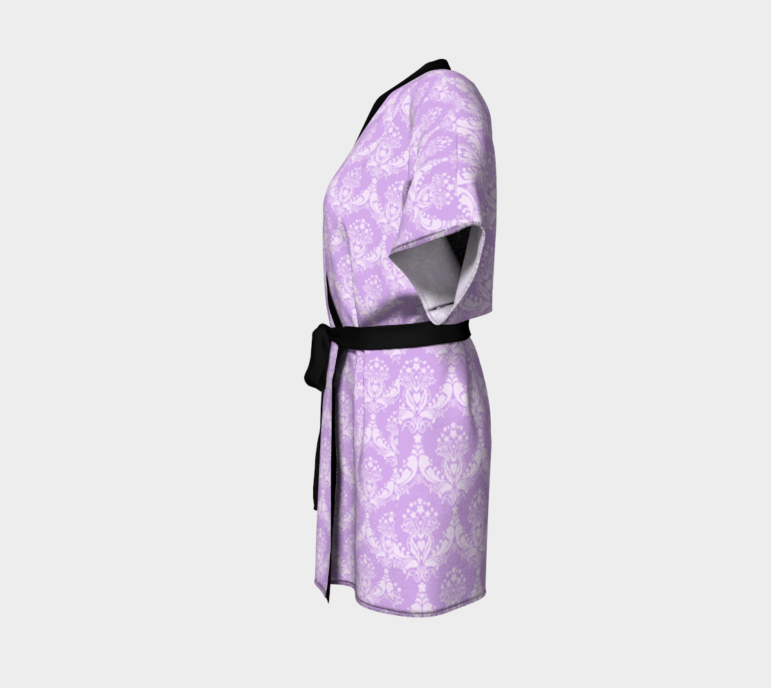 damask lilac Kimono