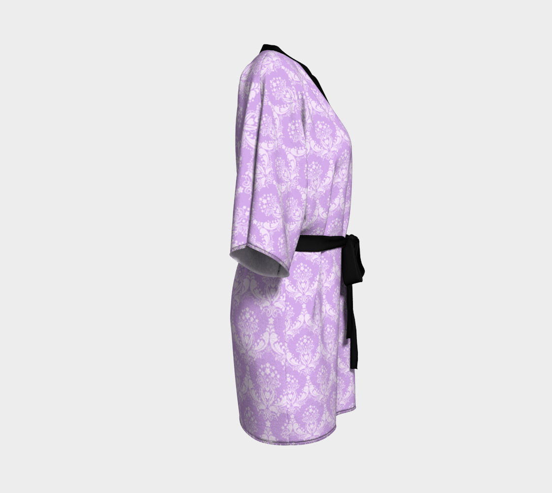 damask lilac Kimono