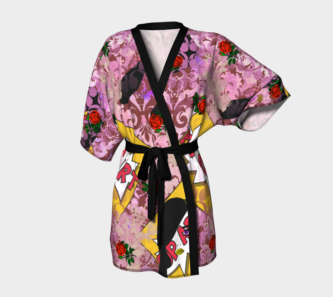 red retro pop Kimono