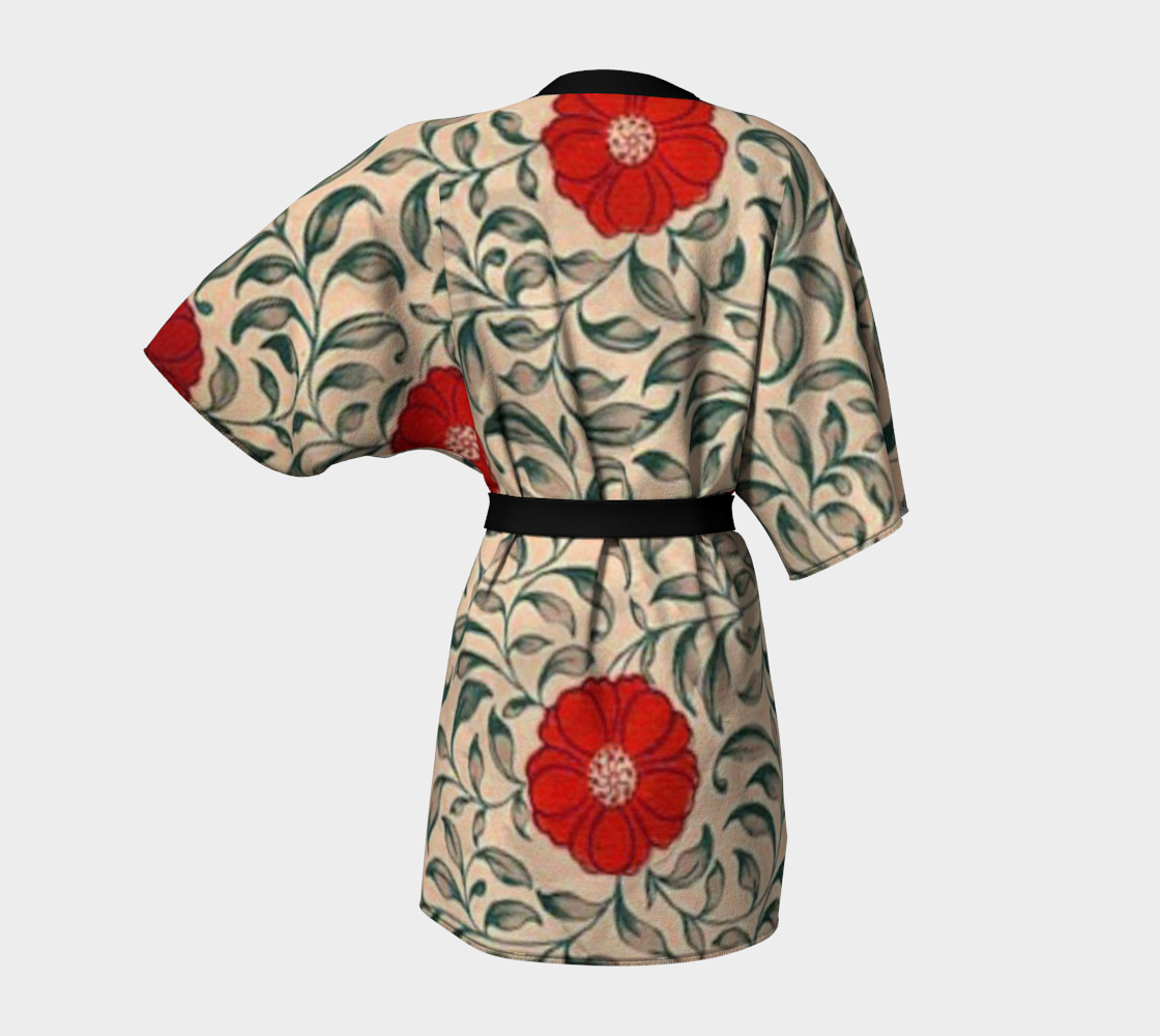 Japanese floral red Kimono