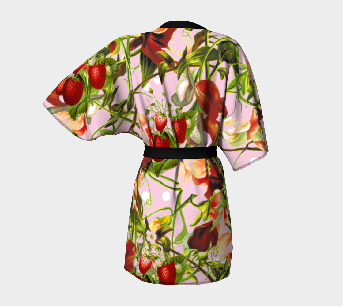 fruit blossom pink Kimono