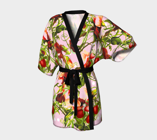 fruit blossom pink Kimono