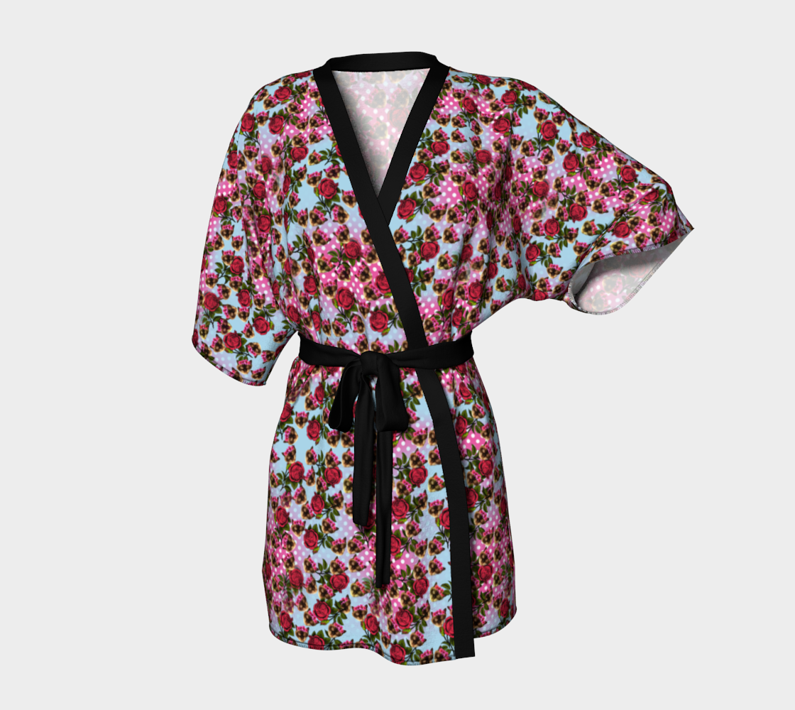 lazy cat ombre pattern Kimono