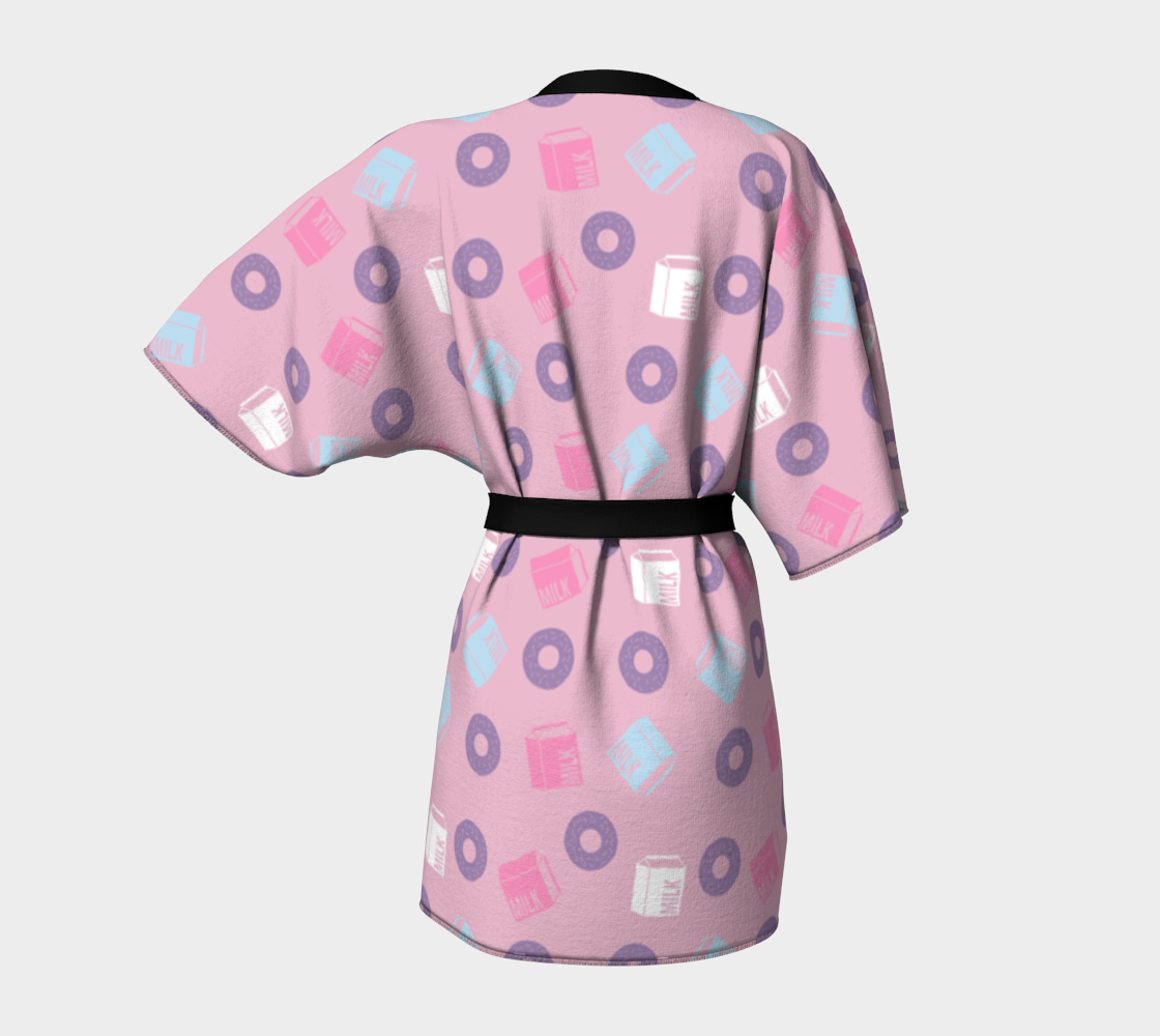 milk and donuts pink Kimono