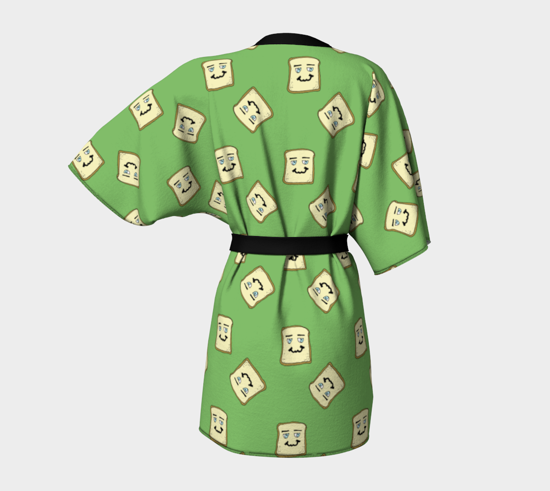 happy toast green Kimono