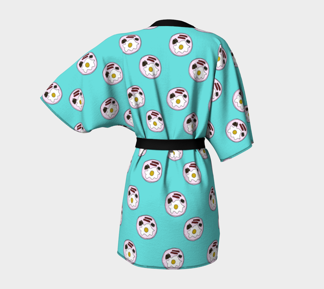 english breakfast aqua Kimono