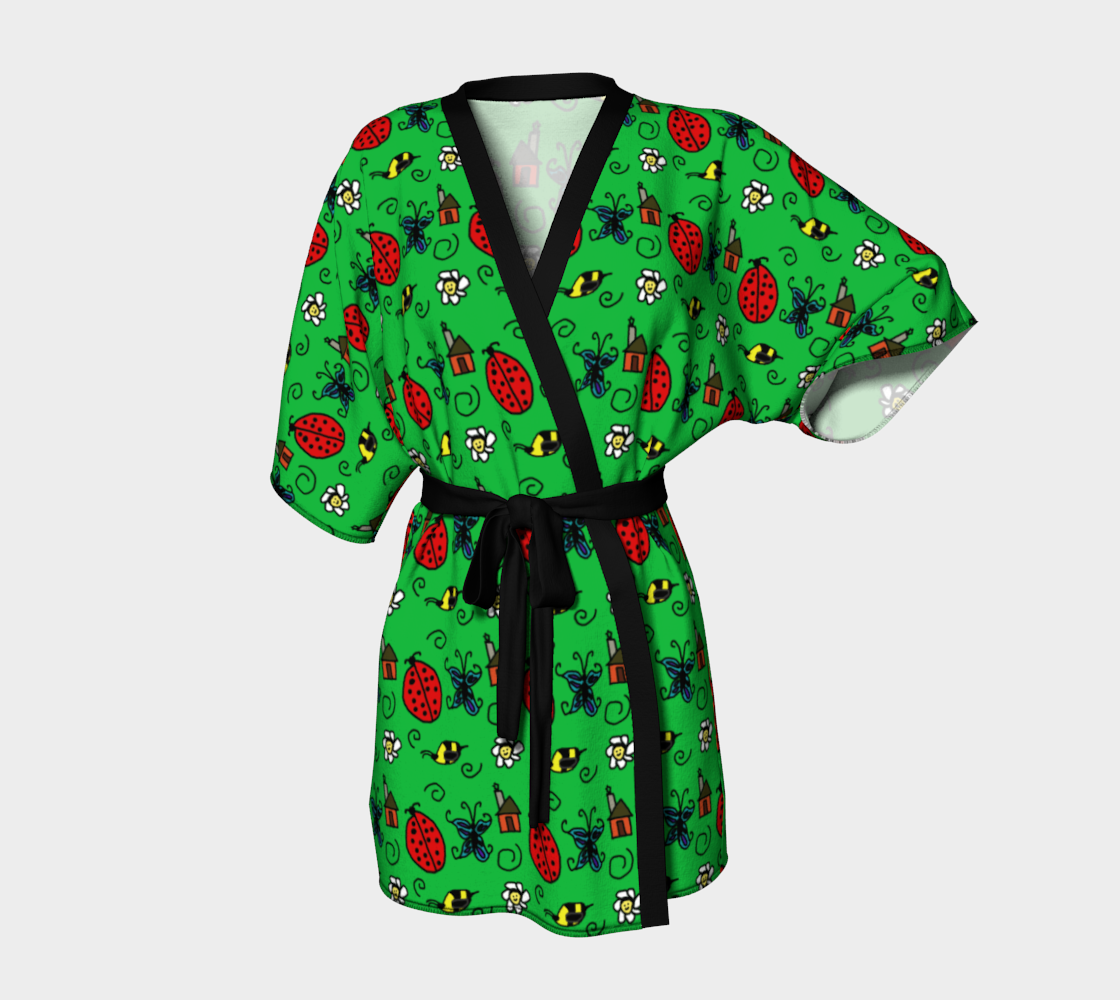 bugs pattern Kimono