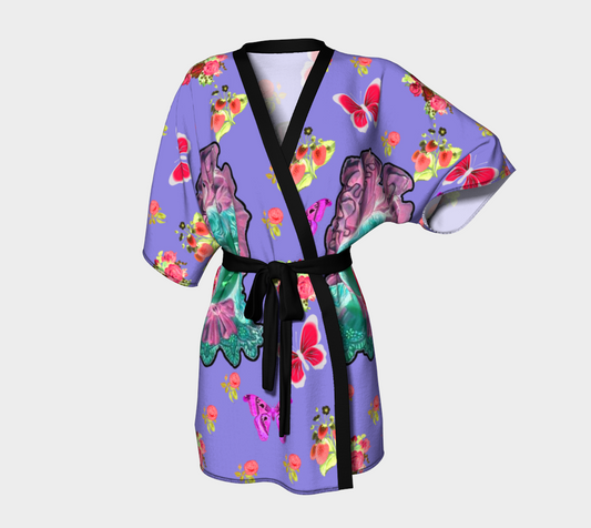 doll face invert blue Kimono